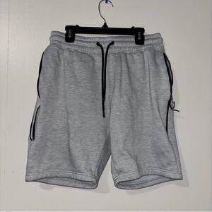 Men's Athletic Gray Shorts with Drawstring